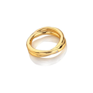 Hot Diamonds Gold Edit Aura Ring