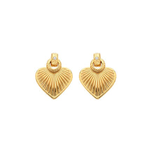 Load image into Gallery viewer, Hot Diamonds Gold Edit Essence Heart Stud Drops
