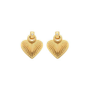 Hot Diamonds Gold Edit Essence Heart Stud Drops