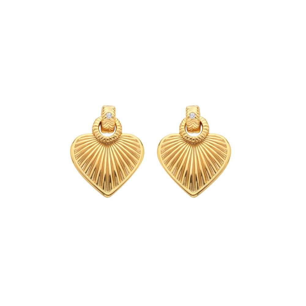 Hot Diamonds Gold Edit Essence Heart Stud Drops