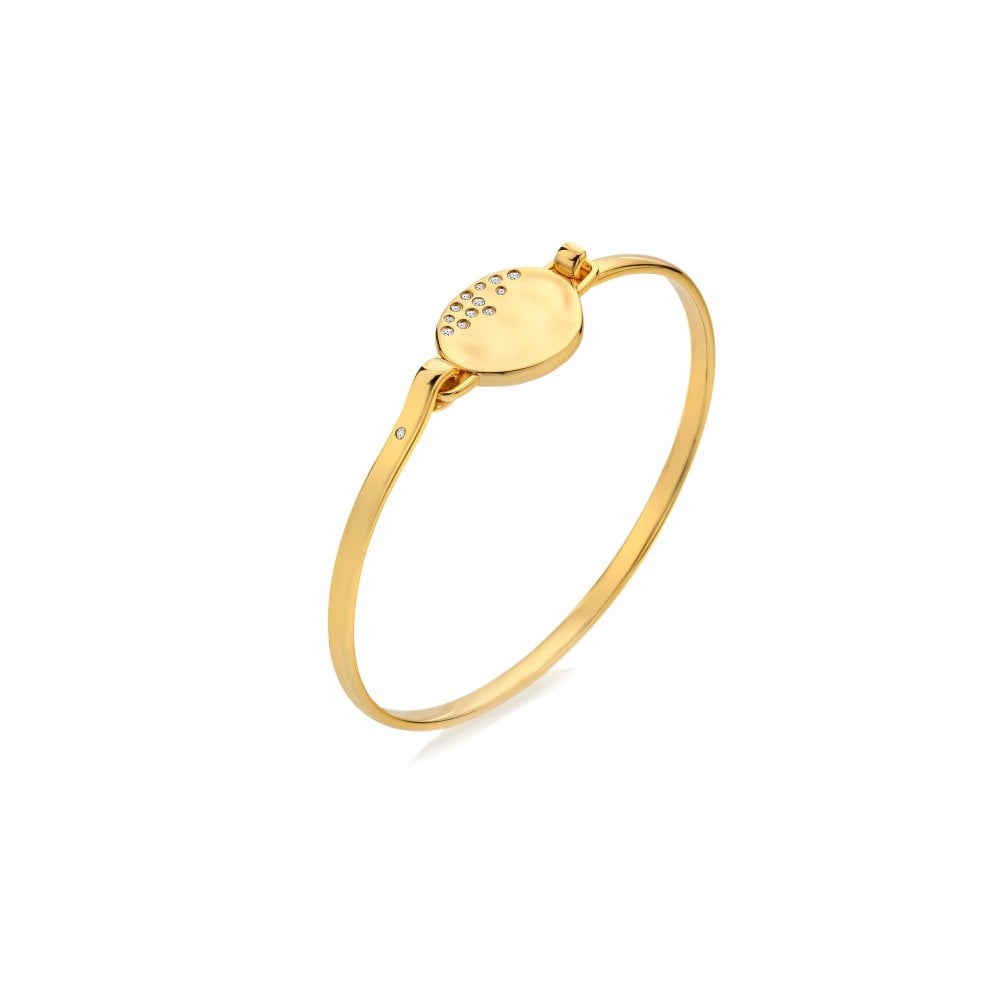 Hot Diamonds Gold Edit Illuminate Bangle