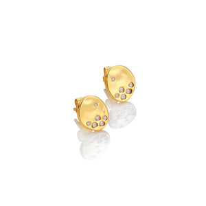 Hot Diamonds Gold Edit Illuminate Stud Earrings