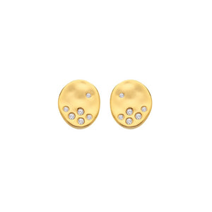 Hot Diamonds Gold Edit Illuminate Stud Earrings