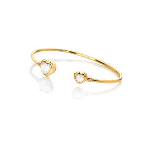 Hot Diamonds x Jac Jossa Mother of Pearl Heart Bangle