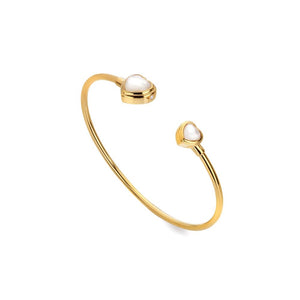 Hot Diamonds x Jac Jossa Mother of Pearl Heart Bangle