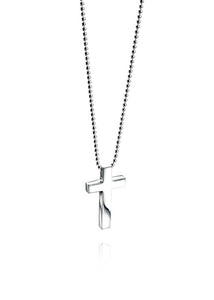 Fred Bennett Plain Silver Cross Pendant