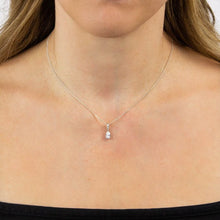 Load image into Gallery viewer, Diamonfire Cubic Zirconia Teardrop Necklace
