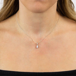 Diamonfire Cubic Zirconia Teardrop Necklace