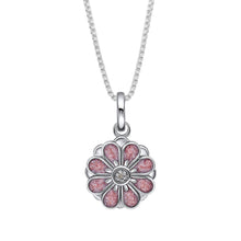Load image into Gallery viewer, D For Diamond Enamel Flower Pendant
