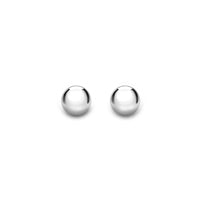 9ct White Gold Ball Studs 4mm