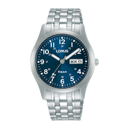 Lorus Gents Blue Dial Stainless Steel Bracelet