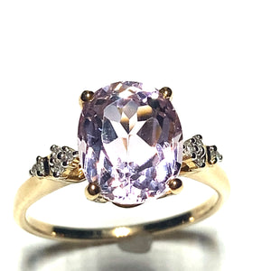 Secondhand Rose Gold Kunzite Dress Ring