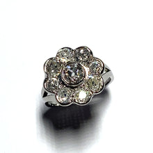 Load image into Gallery viewer, Secondhand Platinum Old Cut Diamond Cluster Ring - 2.54ct

