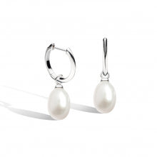 Load image into Gallery viewer, Kit Heath Astoria Revival Pearl Hoop Drop Earrings
