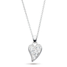 Load image into Gallery viewer, Kit Heath Desire Precious White Topaz Small Heart Necklace
