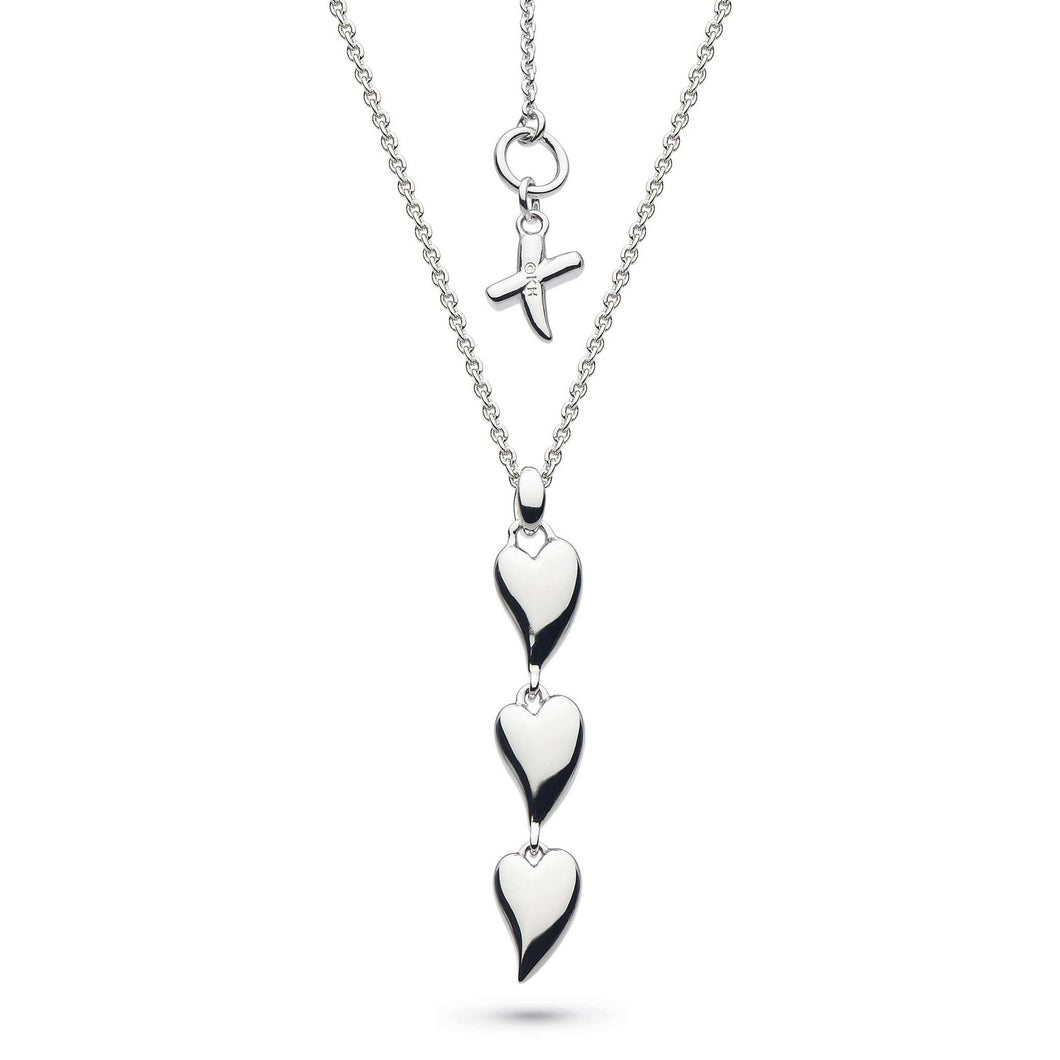 Kit Heath Desire Kiss Triple Hearts Necklace