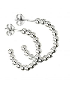 Silver 3/4 Ball Hoops