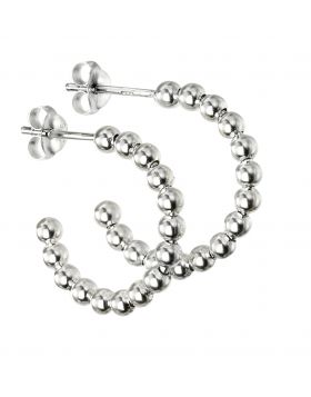 Silver 3/4 Ball Hoops