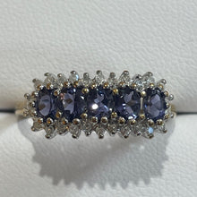 Load image into Gallery viewer, Secondhand 9ct Gold Tanzanite and Diamond Ring
