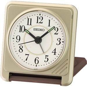 Seiko Gold Coloured Folding Travel Alarm Clock