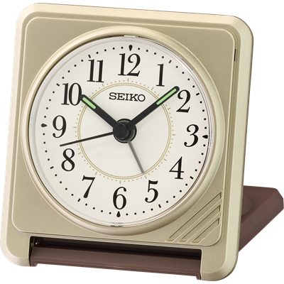 Seiko Gold Coloured Folding Travel Alarm Clock