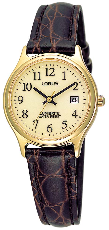 Lorus watch - Ladies Lumibrite Dial on Brown Strap