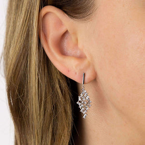 Diamonfire Cubic Zirconia Scatter Drop Earrings