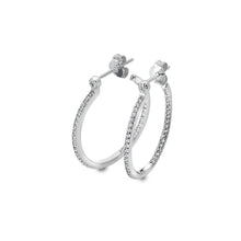 Load image into Gallery viewer, Hot Diamonds White Topaz Hoop Earrings
