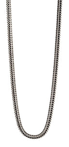 Fred Bennett Oxidized Silver Foxtail Link Chain